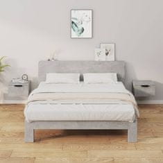 Vidaxl Stenske nočne omarice 2 kosa betonsko sive 34x30x20 cm