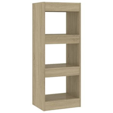 Vidaxl Knjižna omara/pregrada sonoma hrast 40x30x103 cm iverna plošča