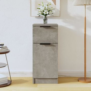Vidaxl vidaXL Omarica betonsko siva 30x30x70 cm material na osnovi lesa