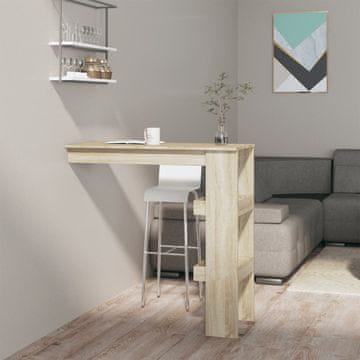Vidaxl vidaXL Barska miza, Sonoma, 102x45x103,5 cm, Material na osnovi lesa