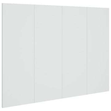 Vidaxl Posteljno vzglavje belo 120x1,5x80 cm konstruiran les
