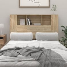 Vidaxl Vzglavna omarica sonoma hrast 120x18,5x104,5 cm