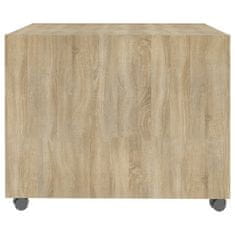 Vidaxl Klubska mizica sonoma hrast 55x55x40 cm konstruiran les