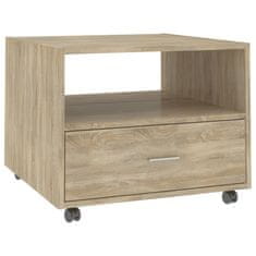 Vidaxl Klubska mizica sonoma hrast 55x55x40 cm konstruiran les