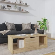 Vidaxl Klubska mizica sonoma hrast 102x50x36 cm konstruiran les