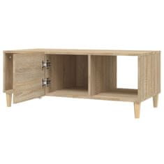Vidaxl Klubska mizica sonoma hrast 102x50x40 cm inženirski les