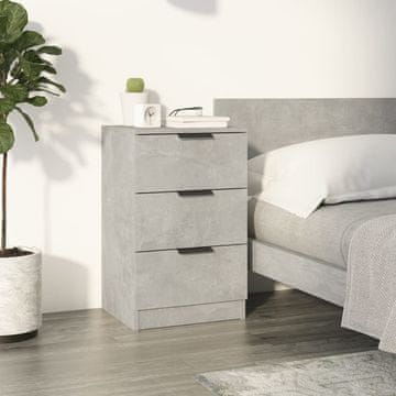 Vidaxl vidaXL Nočna omarica betonsko siva 40x36x65 cm