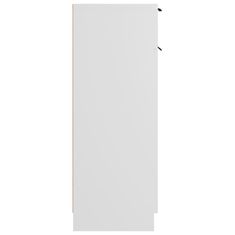 Vidaxl Kopalniška omarica bela 32x34x90 cm konstruiran les