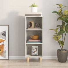 Vidaxl Komoda betonsko siva 34,5x32,5x90 cm konstruiran les