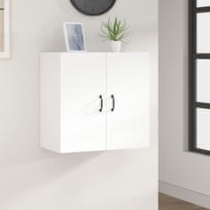 Vidaxl Stenska omarica bela 60x31x60 cm inženirski les