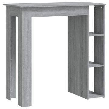 Vidaxl Barska miza s polico 102x50x103,5 cm iverna plošča