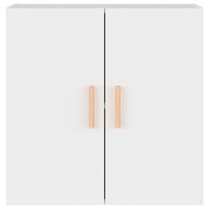 Vidaxl Stenska omarica bela 60x30x60 cm konstruiran les