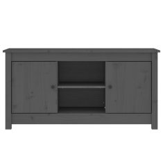 Vidaxl TV omarica siva 103x36,5x52 cm trdna borovina