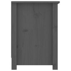 Vidaxl TV omarica siva 103x36,5x52 cm trdna borovina