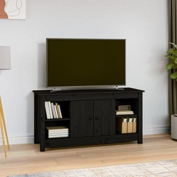 Vidaxl vidaXL TV stojalo črno 103x36,5x52 cm borov les
