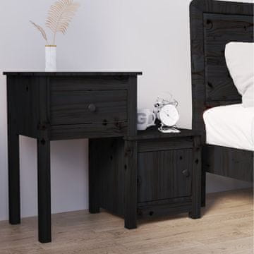 Vidaxl vidaXL Nočna omarica 79,5 x 38 x 65,5 cm masivni borov les