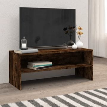 Vidaxl vidaXL TV stojalo dimljeno hrastovo 100x40x40 cm