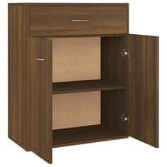 Vidaxl Komoda rjav hrast 60x30x75 cm inženirski les
