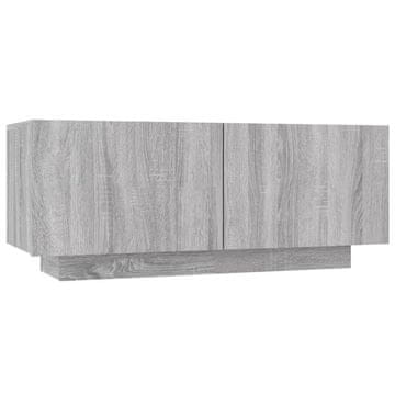 Vidaxl TV omarica siva sonoma 100x35x40 cm inženirski les