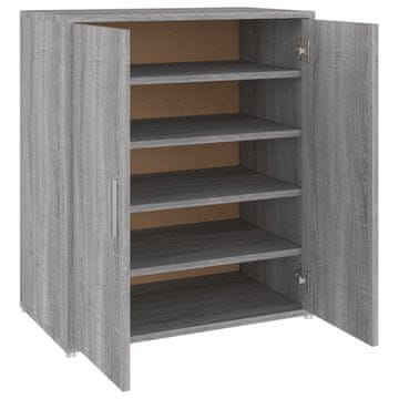 Vidaxl Omarica za čevlje siva sonoma 60x35x70 cm konstruiran les