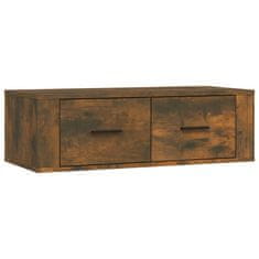 Vidaxl Viseča TV omarica dimljeni hrast 80x36x25 cm inženirski les