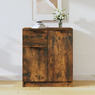 Vidaxl vidaXL Omarica dimljen hrast 60x30x70 cm Material na osnovi lesa