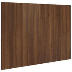 Vidaxl Posteljno vzglavje rjava hrast 120x1,5x80 cm konstruiran les