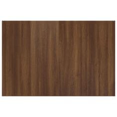 Vidaxl Posteljno vzglavje rjava hrast 120x1,5x80 cm konstruiran les