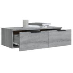 Vidaxl Stenska omarica siva sonoma 68x30x20 cm konstruiran les