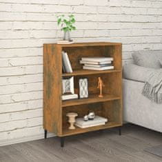 Vidaxl Komoda dimljeni hrast 69,5x32,5x90 cm konstruiran les