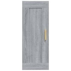 Vidaxl Stenska omarica siva sonoma 35x34x90 cm konstruiran les