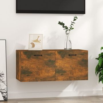 Vidaxl vidaXL Stenska omarica dimljen hrast 80x36,5x35 cm