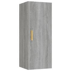 Vidaxl Stenska omarica siva sonoma 34,5x34x90 cm konstruiran les