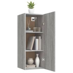 Vidaxl Stenska omarica siva sonoma 34,5x34x90 cm konstruiran les