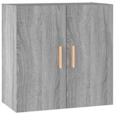Vidaxl Stenska omarica siva sonoma 60x30x60 cm konstruiran les