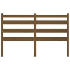 Vidaxl Posteljno vzglavje medeno rjavo 186x4x100 cm trdna borovina