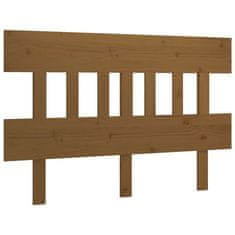 Vidaxl Posteljno vzglavje medeno rjavo 163,5x3x81 cm trdna borovina