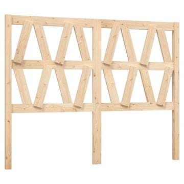 Vidaxl Posteljno vzglavje 146x4x100 cm trdna borovina