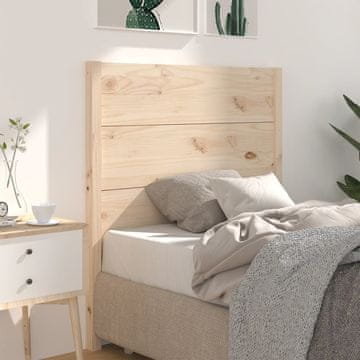 Vidaxl vidaXL Vzglavje postelje, 81x4x100 cm, masivni borov les