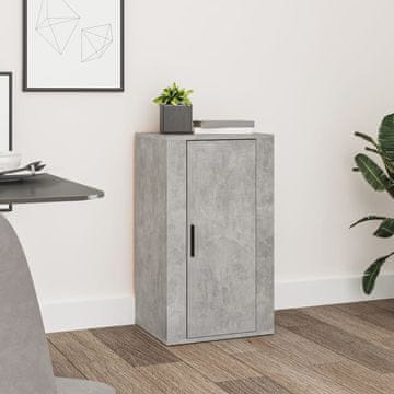 Vidaxl vidaXL Omarica betonsko siva 40x33x70 cm material na osnovi lesa