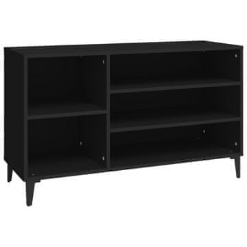 Vidaxl Omarica za čevlje črna 102x36x60 cm inženirski les
