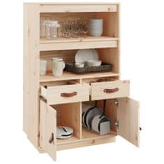 Vidaxl Visoka omara 67x40x108,5 cm trdna borovina