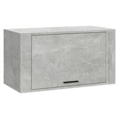 Vidaxl Stenska omarica za čevlje betonsko siva 70x35x38 cm inž. les