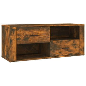 Vidaxl TV omarica dimljeni hrast 100x35x40 cm inženirski les