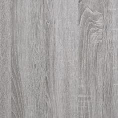 Greatstore Konzolna mizica siva sonoma 75x34,5x75 cm inženirski les