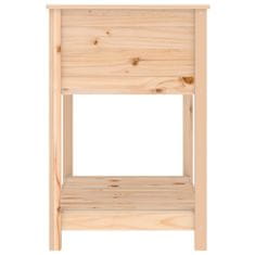 Vidaxl Visoka greda s polico 82,5x54x81 cm trdna borovina