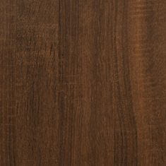 Vidaxl Kopalniška omarica rjavi hrast 30x30x190 cm inženirski les