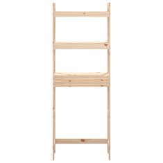 Vidaxl Stojalo za kopalnico 63x26x171 cm trdna borovina