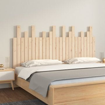 Vidaxl vidaXL Vzglavje postelje 159,5x3x80 cm masivni borov les