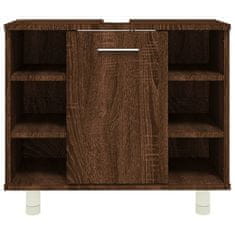 Vidaxl Kopalniška omarica rjav hrast 60x32x53,5 cm inženirski les